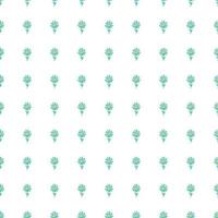 Decorative simple chamomile flower seamless pattern. Simple floral endless background. vector