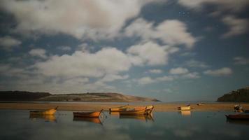 timelapse at the moulay bousselham lagoon on the morocco altantic coast video