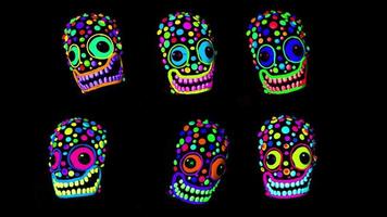 neon splendore maschera pauroso viso video