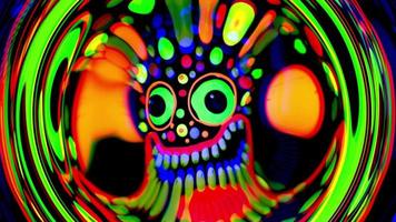 neon splendore maschera pauroso viso video