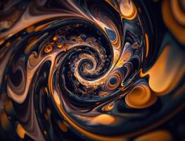 Colorful Swirling radial vortex background created with technology photo