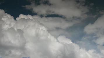 timelapse looking through the clouds down towards annecy lake in the french alps video