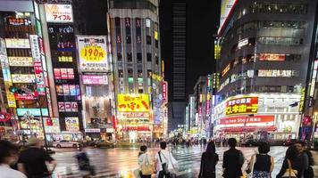 kabukicho rood licht en vermaak wijk in tokyo Bij nacht video