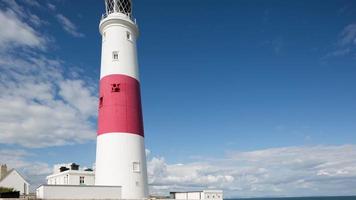 timelapse van de Portland Bill vuurtoren in Engeland video