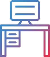 Vector Design Computer Table Icon Style