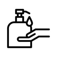 vector illustration of alcohol gel icon, hand sanitizer symbol