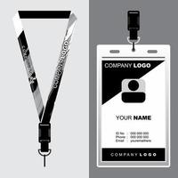 Lanyard Template Design For Company Purposes And More vector