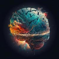RGB space Brain image photo
