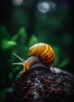 stunning breathtaking vibrant snail image photo