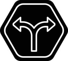 Vector Design Split Road Icon Style