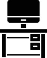 Vector Design Computer Table Icon Style