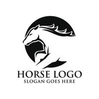 Horse logo design vector