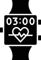 vector diseño inteligente reloj icono estilo