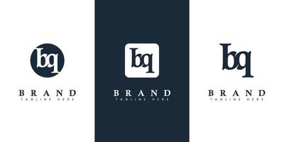 Modern and simple Lowercase BQ Letter Logo, suitable for any business with BQ or QB initials. vector