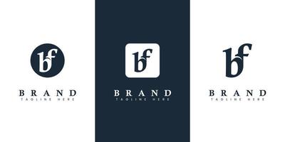 Modern and simple Lowercase BF Letter Logo, suitable for any business with BF or FB initials. vector