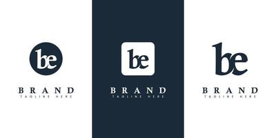 Modern and simple Lowercase BE Letter Logo, suitable for any business with BE or EB initials. vector