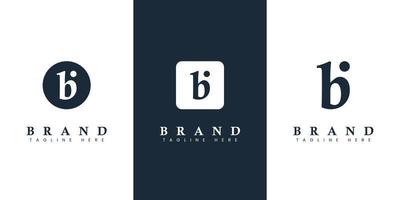 Modern and simple Lowercase BI Letter Logo, suitable for any business with BI or IB initials. vector