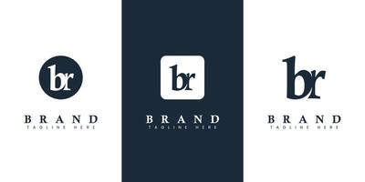 Modern and simple Lowercase BR Letter Logo, suitable for any business with BR or RB initials. vector