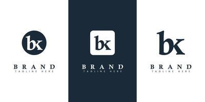 Modern and simple Lowercase BK Letter Logo, suitable for any business with BK or KB initials. vector