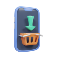 Purchase icon 3D for ecommerce. png