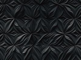 Dark abstract geometric grid pattern Seamless background created with technology photo