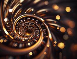Colorful Swirling radial vortex background created with technology photo