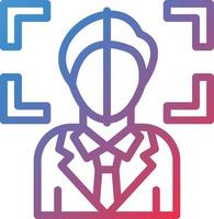 Vector Design Face Scan Icon Style