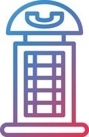 Vector Design Phone Booth Icon Style