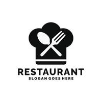 restaurante, resto, comida corte, café logo vector