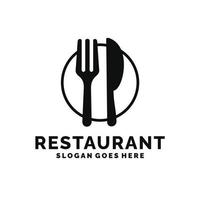 restaurante, resto, comida corte, café logo vector