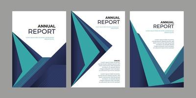 Brochure template layout, cover design annual report, vector