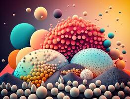 Abstract image featuring a combination of organic and geometric shapes dynamic and energetic background created with technology photo