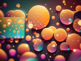 Colorful abstract geometric background with dot shapes pointillism style created with technology photo