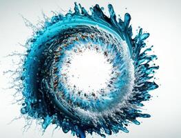 radial espiral agua chapoteo antecedentes creado con generativo ai tecnología foto