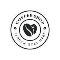 Coffee shop logo design illustration vector