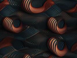 Dark abstract geometric grid pattern Seamless background created with technology photo