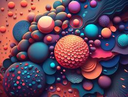 Abstract image featuring a combination of organic and geometric shapes dynamic and energetic background created with technology photo