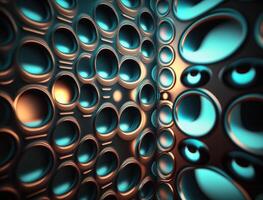 Modern technology Geometric background with spheres created with technology photo