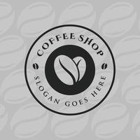 Coffee shop logo design illustration vector