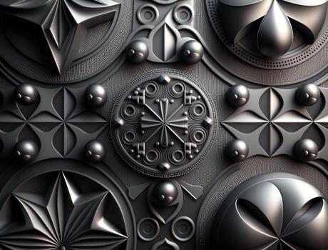 Black geometric abstract background created with technology photo