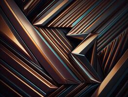 Modern technology abstract texture with diagonal metallic lines created with technology photo