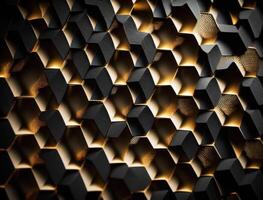 3D Futuristic cubes background Abstract geometric mosaic Square tiles pattern created with technology photo