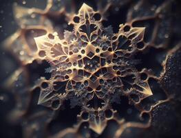 fractal mandala sagrado geometría antecedentes creado con generativo ai tecnología foto