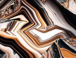 Marble stone texture background material with elements of semi-precious stones and gold created with technology photo