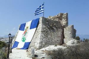 castellorizo isla pueblo fuerte restos foto