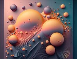 Abstract image featuring a combination of organic and geometric shapes dynamic and energetic background created with technology photo