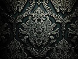 Royal vintage Victorian Gothic background Rococo venzel and whorl created with technology photo