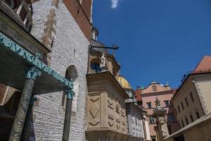 historic cathedral at the Wawel Royal Castle in Poland in Krakow photo