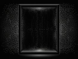 Black and white abstract geometric background with dot shapes pointillism style created with technology photo