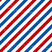 Grunge barber pattern with barbershop pole stripes vector